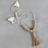 Aaloka Beaded Tassel Necklace