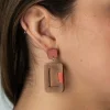 Aayat Silk & Wood Drop Earrings