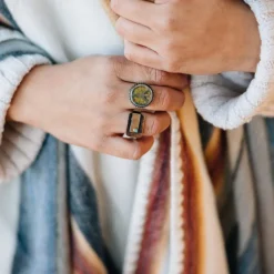 Adrift - Hammered Copper Ring