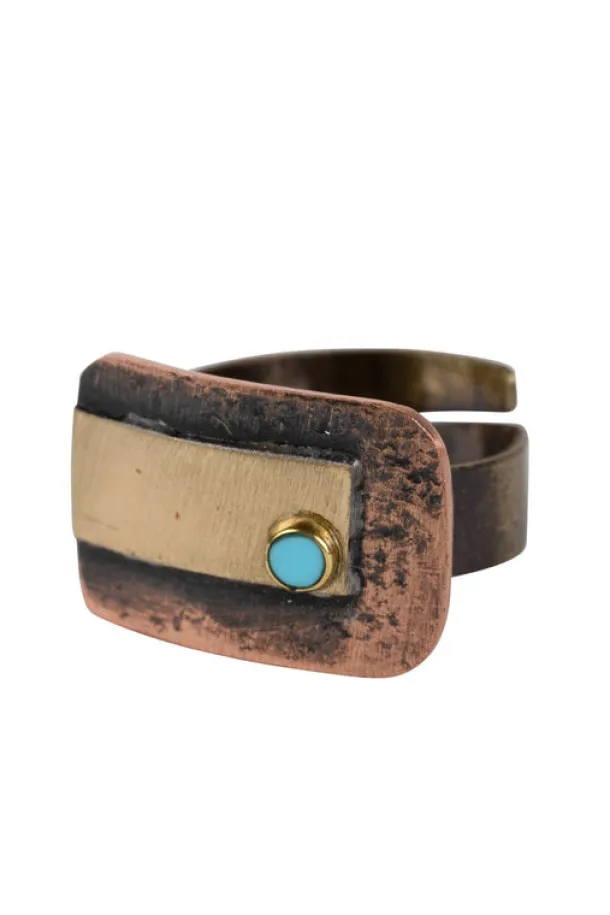 Adrift - Hammered Copper Ring