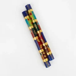 African Mineral Painted Taper Candles