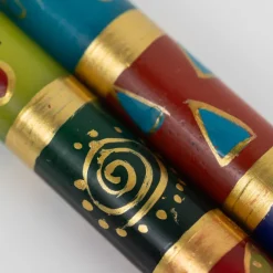 African Mineral Painted Taper Candles