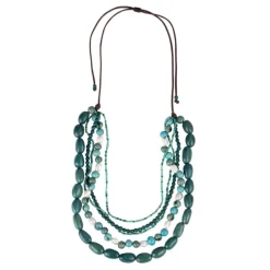 Alba Five Strand Seed & Pearl Necklace