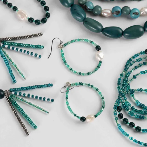Alba Pearl Seed Hoop Earrings