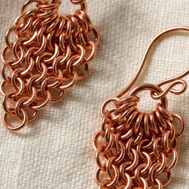 Alma Copper Waterfall Drop Earrings