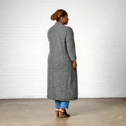Alpaca Wool Duster Cardigan - Gray