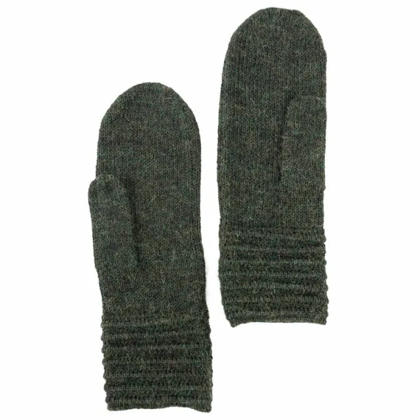 Alpaca Wool Mittens - Forest