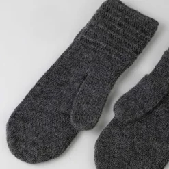Alpaca Wool Mittens - Grey