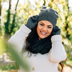Alpaca Wool Mittens - Grey