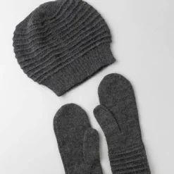 Alpaca Wool Mittens - Grey
