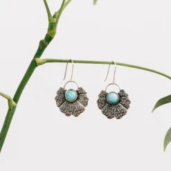 Amazonite Fan Earrings