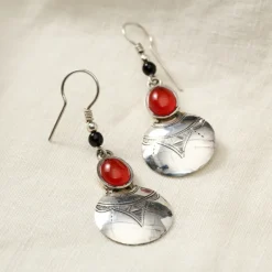 Amellal Tuareg Silver Drop Earrings