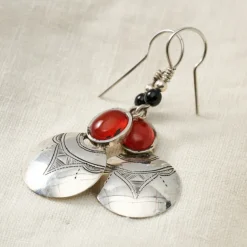 Amellal Tuareg Silver Drop Earrings