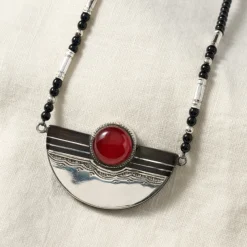 Amellal Tuareg Silver Pendant Necklace