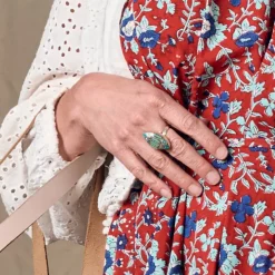 Amkha Silver & Turquoise Ring