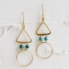 Anika Malachite Gem Drop Earrings
