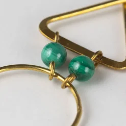 Anika Malachite Gem Drop Earrings