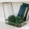 Antiqued Brass Keepsake Box