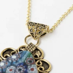 Anya Brass Teardrop Pendant Necklace