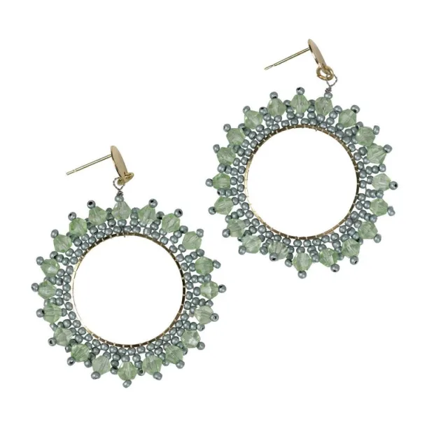 Aqua Starburst Earrings