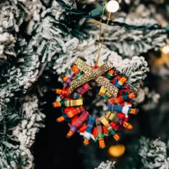 Around the World Wreath Ornament