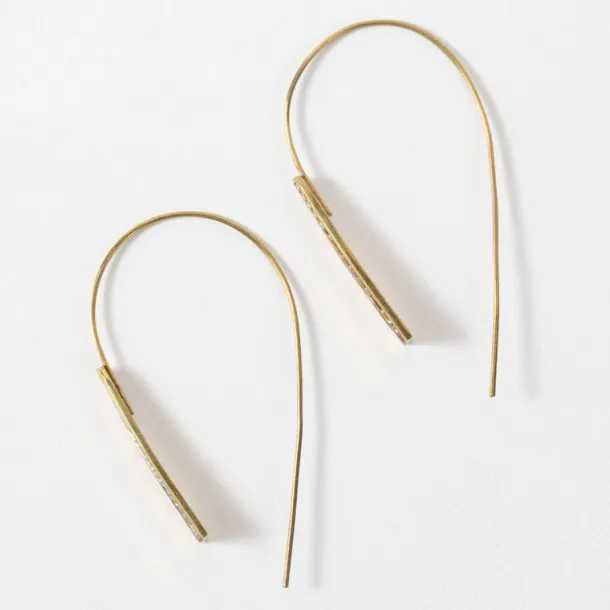 Art Deco Leaf Earrings