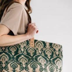 Azmin Damask Tote