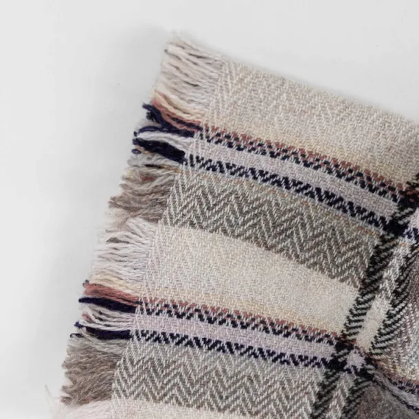 Bagmati Plaid Wool Scarf