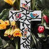 Birdsong Painted Cross