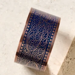 Blue Paisley Cuff