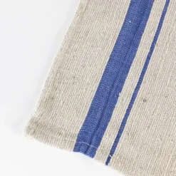 Blue Tan Wide Stripe Dish Cloth - Set of Three
