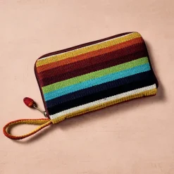 Bocai Woven Striped Wallet