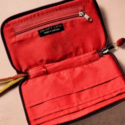 Bocai Woven Striped Wallet