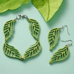 Bodhi Painted Leaves Earrings
