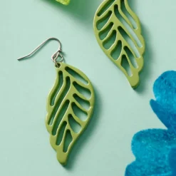 Bodhi Painted Leaves Earrings