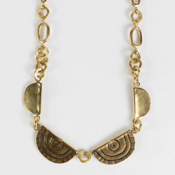 Brass Miduara Matinee Necklace