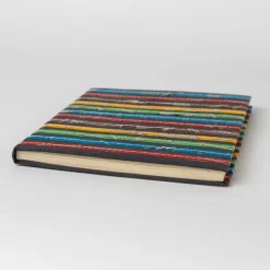 Bright Striped Batik Journal