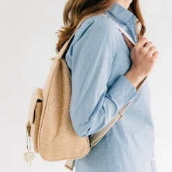 Bulbul Mini Diamond Ivory Backpack