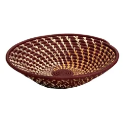 Burgundy Twist Basket