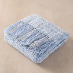 Calm Waters Plaid Throw