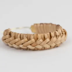 Cane Wrapped Hoop Earrings