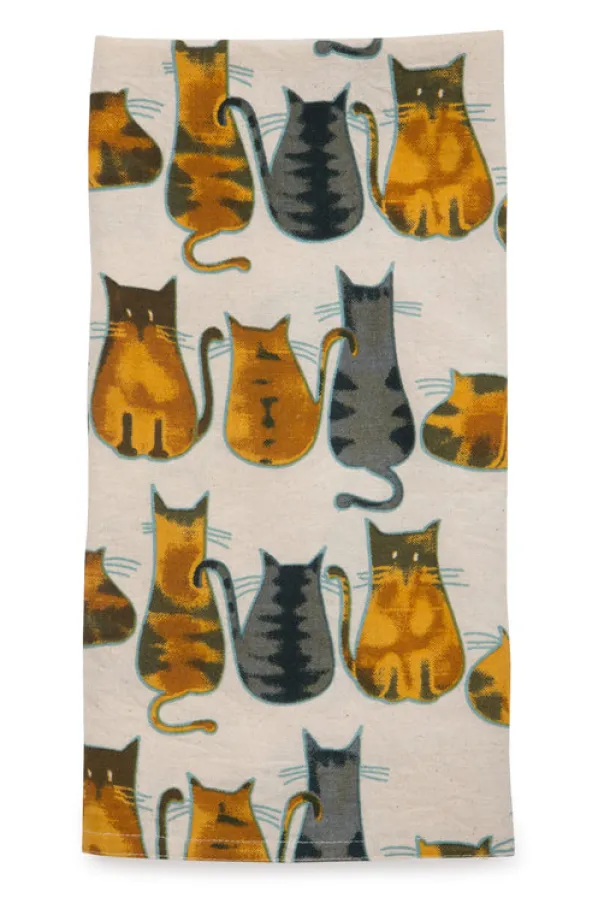 Cats About It Tea Towel