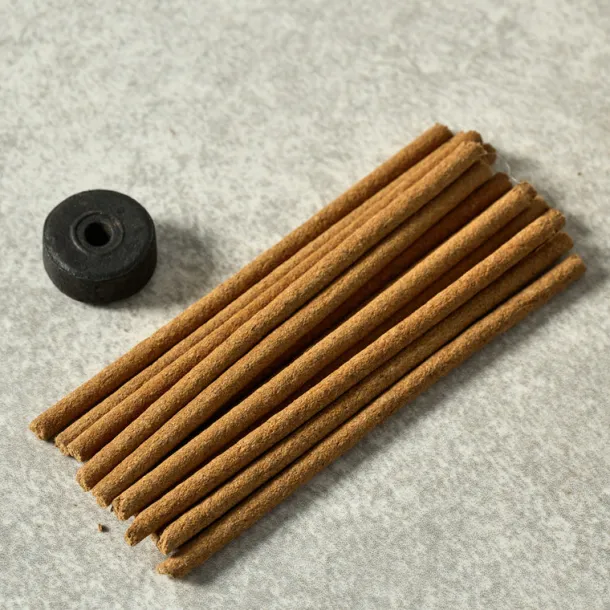 Cedar Incense Sticks & Holder - Set of 15