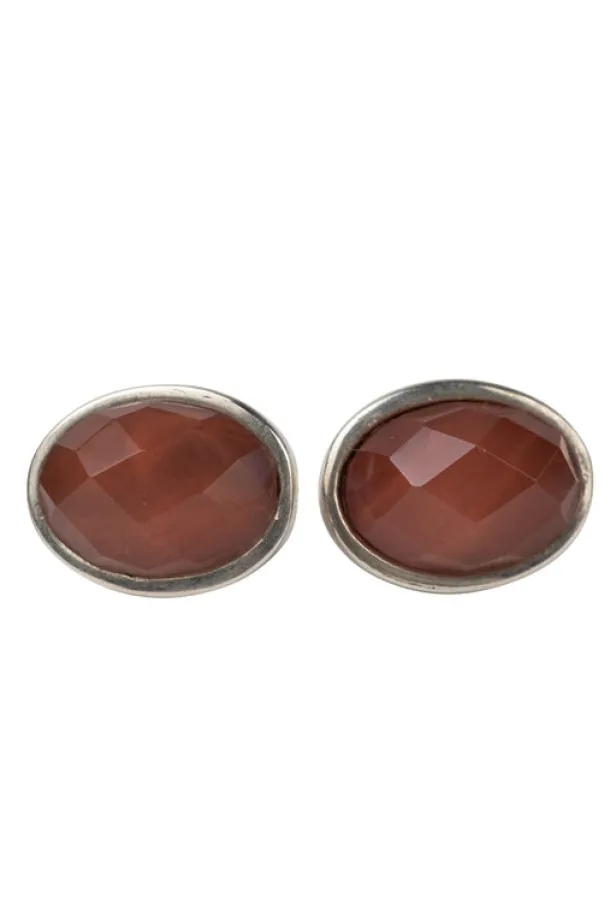 Cherry Quartz Stud Earrings