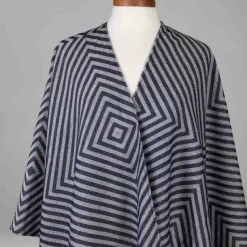 Chevron Stripe Poncho