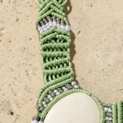 Chhaya Macrame and Bone Necklace