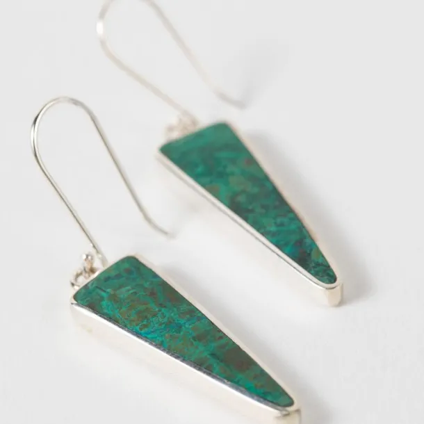Chrysocolla Drop Earrings