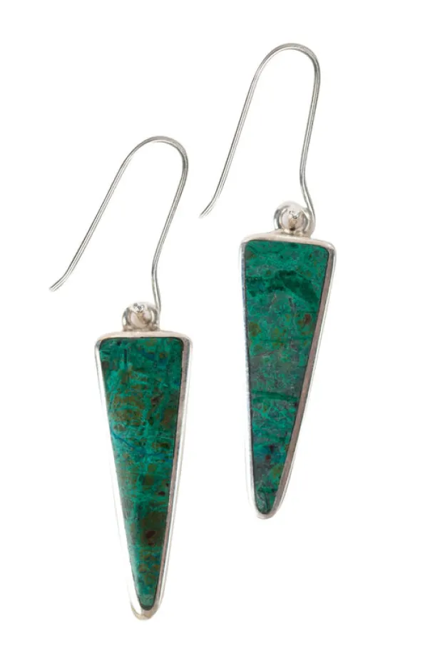 Chrysocolla Drop Earrings