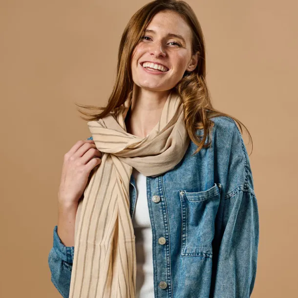 Cinnamon Stripes Scarf