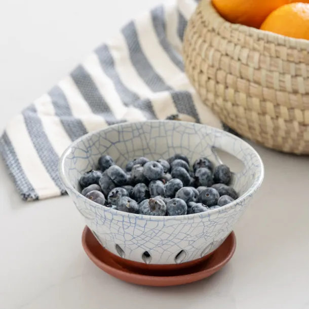 Ciya Blue Crackle Berry Bowl
